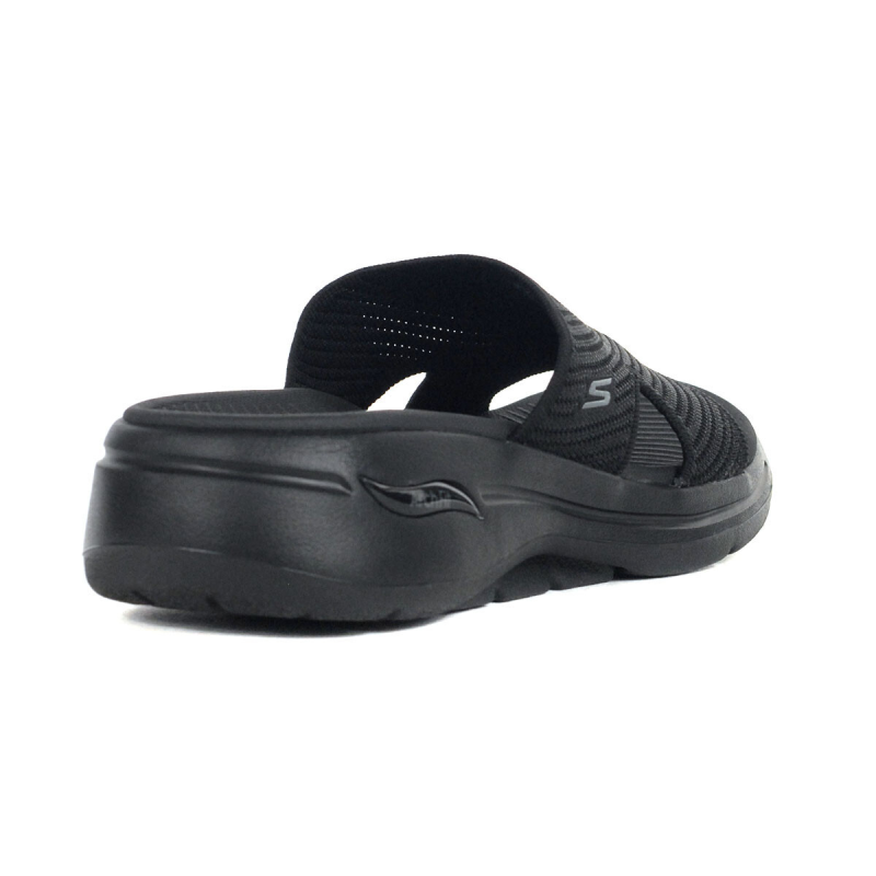 Skechers Arch Fit Allure – Claquettes noires (Femme)