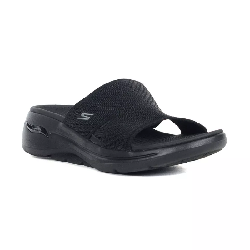 Skechers Arch Fit Allure – Claquettes noires (Femme)